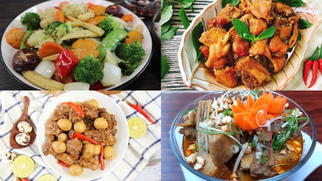 Các bước chuẩn bị món ăn